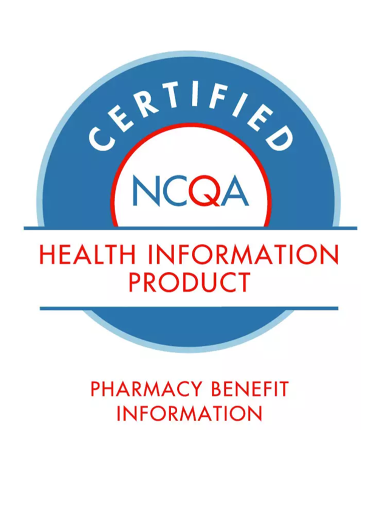 NCQA Certified Health Information Product Pharmacy Benefit Information Seal