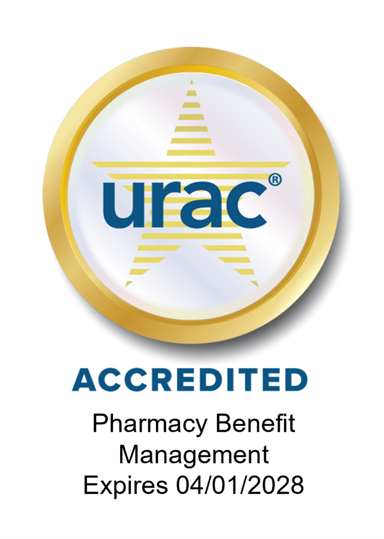 URAC Accredited Pharmacy Benefit Management Seal Expires 04/01/2028